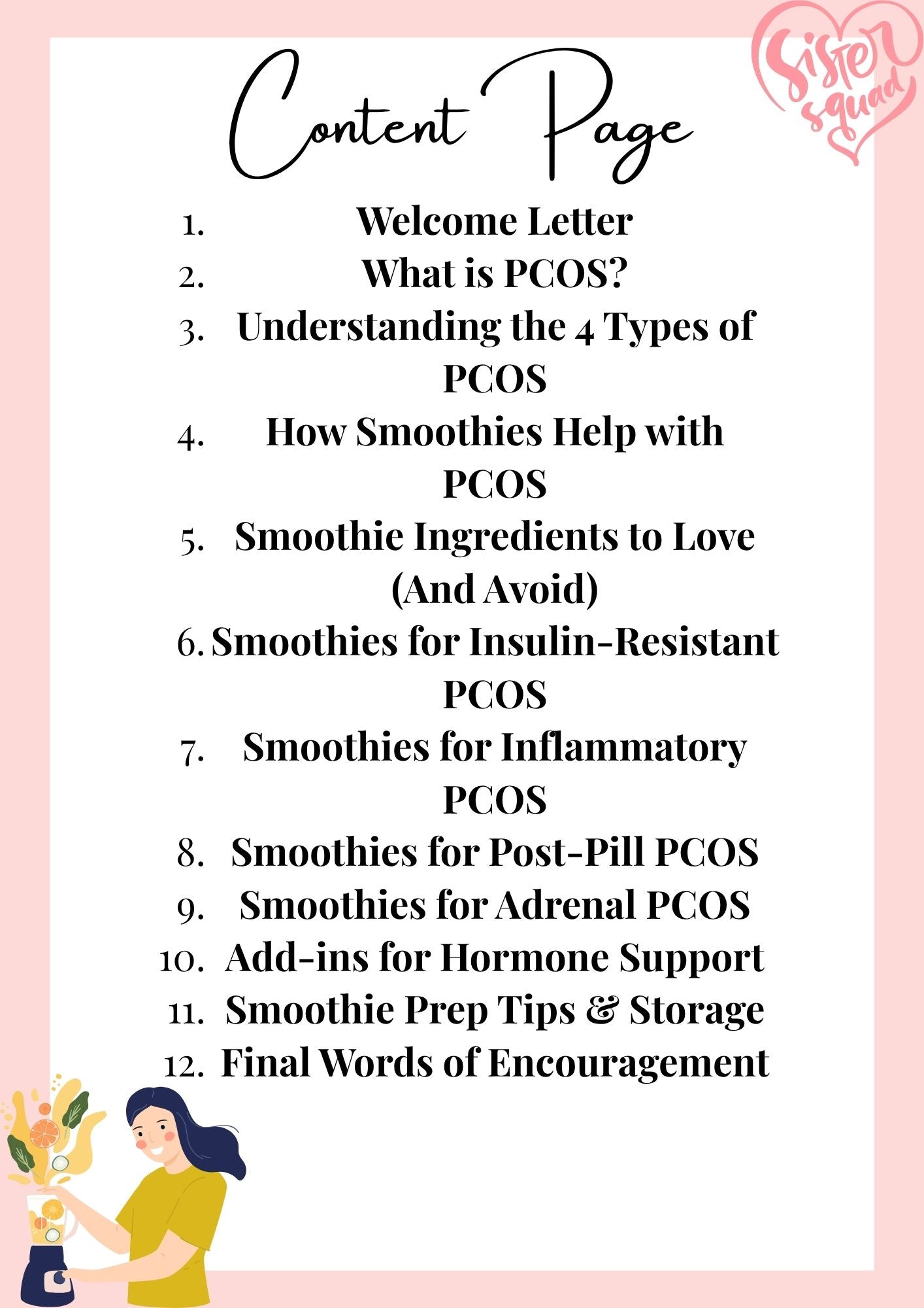 BLEND & BALANCE : Smoothie Recipes For PCOS WARRIORS