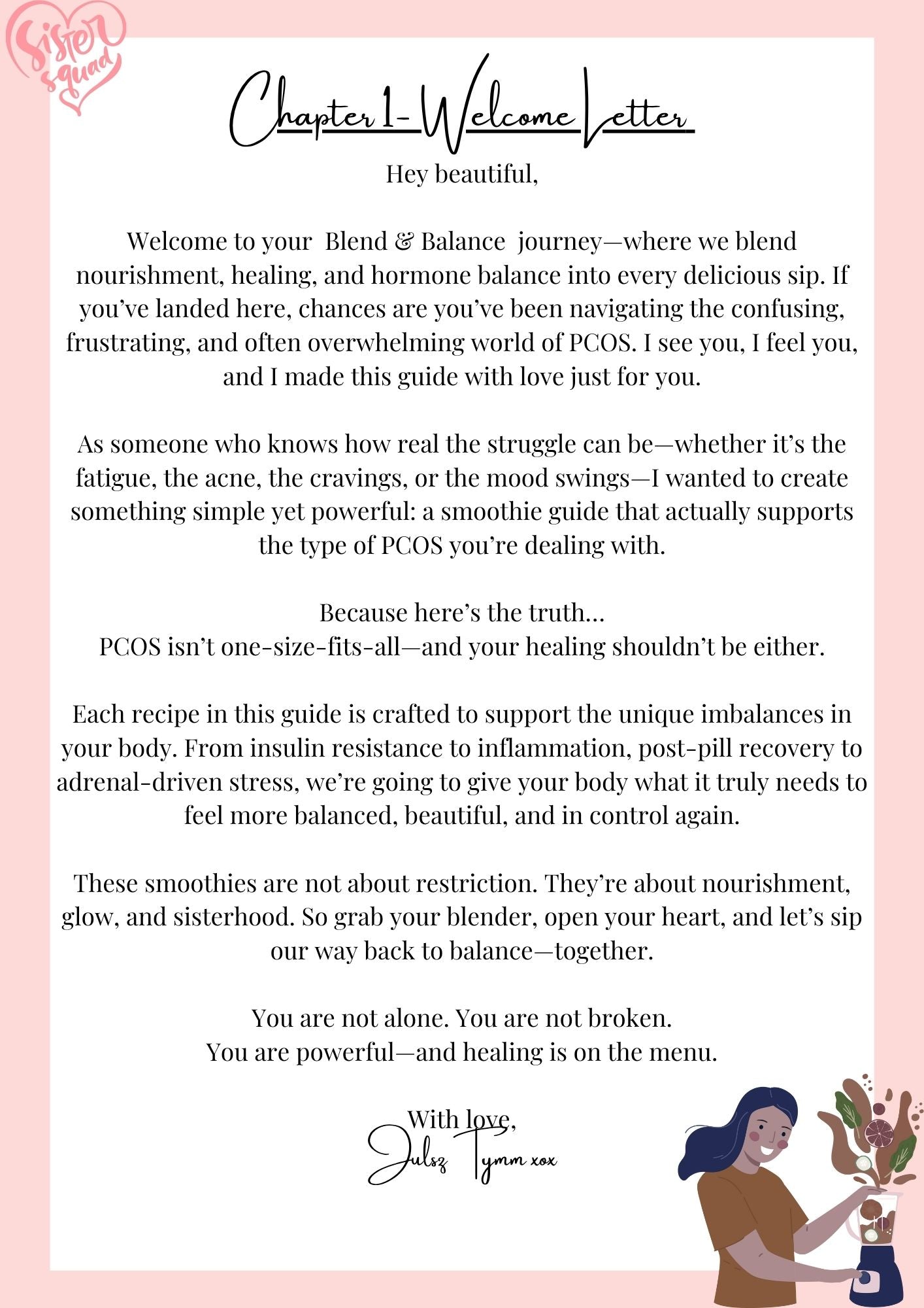BLEND & BALANCE : Smoothie Recipes For PCOS WARRIORS